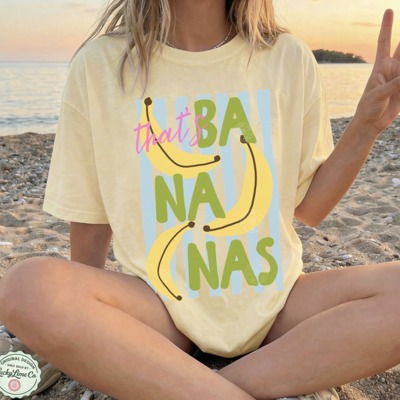 That’s Bananas Shirt, Summer Fruit Shirt, Food Pun Shirt, Retro Graphic Tee, Banana Graphic Tee, Trendy Summer Top