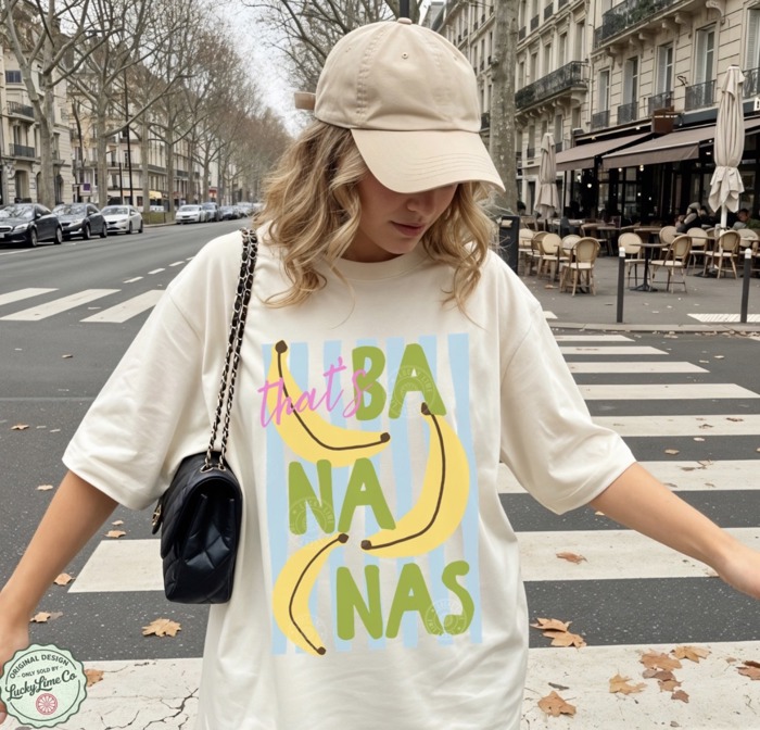 That’s Bananas Shirt, Summer Fruit Shirt, Food Pun Shirt, Retro Graphic Tee, Banana Graphic Tee, Trendy Summer Top