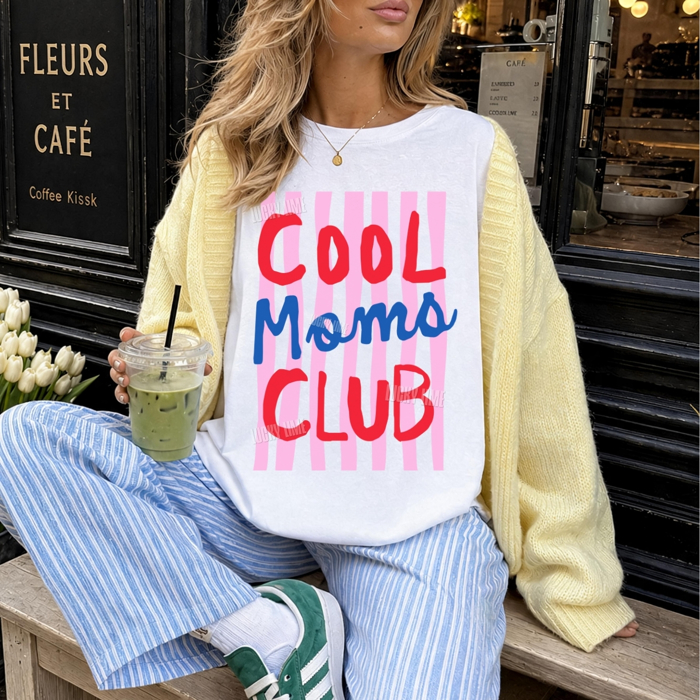 Cool Moms Club Shirt, Cool Mom Shirt, Trendy Mama Graphic Tee, Gift for Mom, Mom Life Shirt, New Mom Shirt