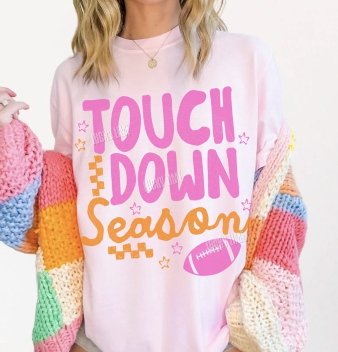 Touchdown Season Shirt, Football Shirt, Football Mama Tshirt, Game Day Tee, Sports Fan Gift