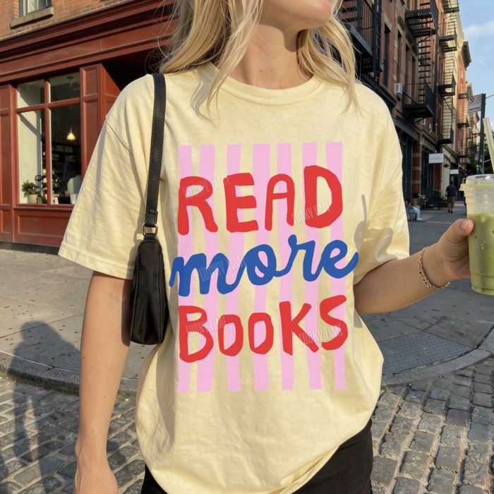 Read More Books Shirt, Comfort Colors® Reading Shirt, Bookworm Tshirt, Book Lover Gift, Trendy Reading Shirt, New Teacher Gift, Back to School