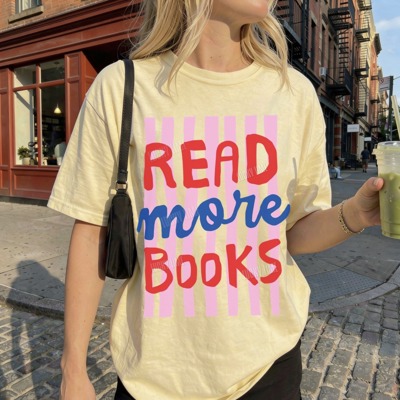 Read More Books Shirt, Comfort Colors® Reading Shirt, Bookworm Tshirt, Book Lover Gift, Trendy Reading Shirt, New Teacher Gift, Back to School