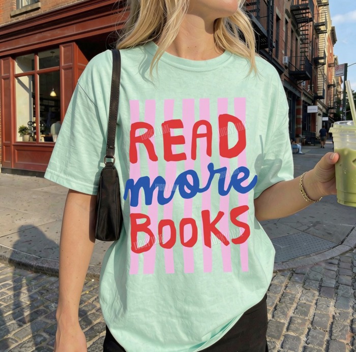 Read More Books Shirt, Comfort Colors® Reading Shirt, Bookworm Tshirt, Book Lover Gift, Trendy Reading Shirt, New Teacher Gift, Back to School