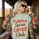 Small Green Pumpkin Spice Coffee Club Shirt, Pumpkin Spice Lover Tshirt, PSL Coffee Tee, Halloween Coffee Graphic Tee, Spooky Season, Fall Shirt