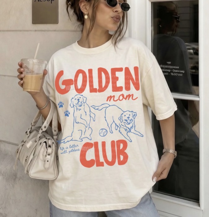 Golden Mom Club Shirt, Golden Retriever Mom Shirt, Dog Mama Shirt, Dog Mom Tee, Comfort Colors® Dog Mom Shirt
