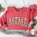  Mama Christmas Sweatshirt, Merry Mama Shirt, Mama Christmas Tree Cake Sweatshirt, Christmas Gift for Mom