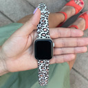 Color #1 42(Series 3 2 1)/44/45/46/49mm Leopard Silicone Band for Apple Watch 38/40/41mm and 42/44/45/46/49mm All Series