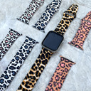 Color #1 42(Series 3 2 1)/44/45/46/49mm Leopard Silicone Band for Apple Watch 38/40/41mm and 42/44/45/46/49mm All Series