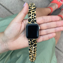 Color #3 38/40/41/42(Series 10/11)mm Leopard Silicone Band for Apple Watch 38/40/41mm and 42/44/45/46/49mm All Series