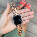 Color #4 42(Series 3 2 1)/44/45/46/49mm Leopard Silicone Band for Apple Watch 38/40/41mm and 42/44/45/46/49mm All Series