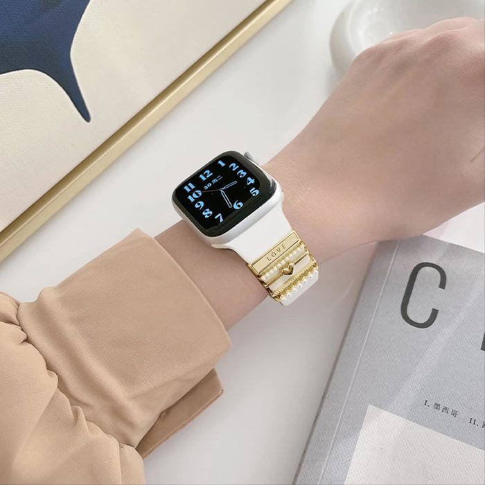 5Pcs Charms for Apple Watch and Galaxy Watch Bands Diamond  Fashionable Accessories