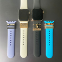  5Pcs Charms for Apple Watch and Galaxy Watch Bands Diamond  Fashionable Accessories