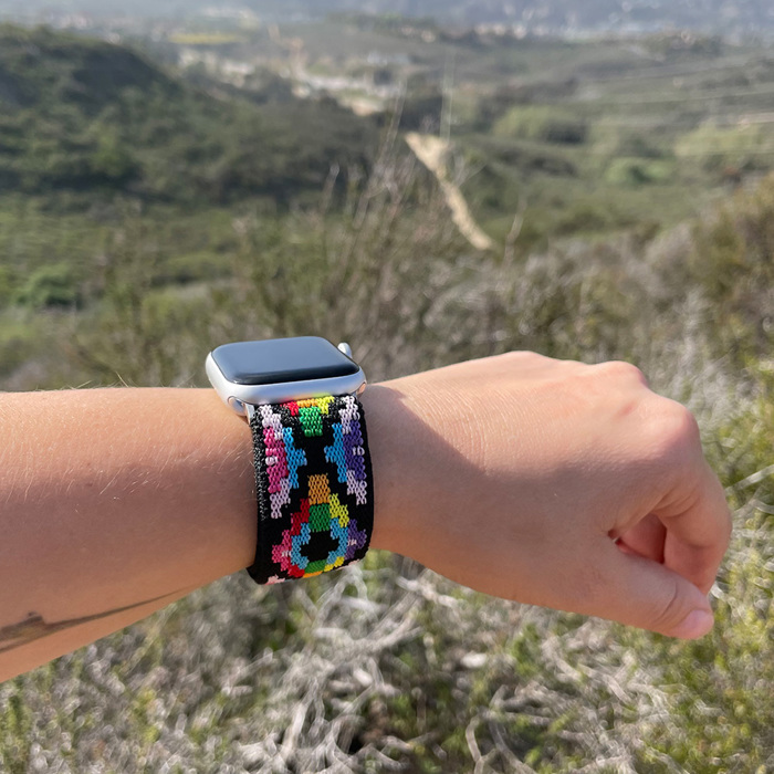 Nylon Elastic Band for Apple Watch 38/40/41mm and 42/44/45/46/49mm All Series