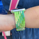 Green 38/40/41/42(Series 10/11)mm Nylon Elastic Band for Apple Watch 38/40/41mm and 42/44/45/46/49mm All Series