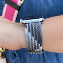 Gray 38/40/41/42(Series 10/11)mm Nylon Elastic Band for Apple Watch 38/40/41mm and 42/44/45/46/49mm All Series
