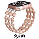  Beaded Bracelet for Apple Watch 38/40/41mm and 42/44/45/46/49mm All Series Fancy Cute Stretchy Elastic Jewelry Strap Replacement for iWatch Series 10/9/8/7/6/5/4/3/2/1/SE