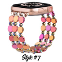  Beaded Bracelet for Apple Watch 38/40/41mm and 42/44/45/46/49mm All Series Fancy Cute Stretchy Elastic Jewelry Strap Replacement for iWatch Series 10/9/8/7/6/5/4/3/2/1/SE