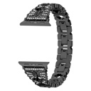 Black 38/40/41/42(Series 10/11)mm Butterfly Diamond Bracelet for Apple Watch 38/40/41mm and 42/44/45/46/49mm All Series Fancy Cute Stretchy  Adjustable Jewelry Strap Replacement for iWatch Series 10/9/8/7/6/5/4/3/2/1/SE