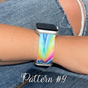   Printed Silicone Bands for Apple Watch 38/40/41mm and 42/44/45/46/49mm All Series Replacement Strap for iWatch Series 10/9/8/7/6/5/4/3/2/1/SE