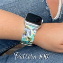   Printed Silicone Bands for Apple Watch 38/40/41mm and 42/44/45/46/49mm All Series Replacement Strap for iWatch Series 10/9/8/7/6/5/4/3/2/1/SE