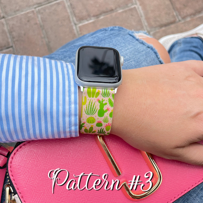  Printed Silicone Bands for Apple Watch 38/40/41mm and 42/44/45/46/49mm All Series Replacement Strap for iWatch Series 10/9/8/7/6/5/4/3/2/1/SE
