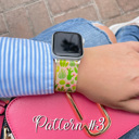  Printed Silicone Bands for Apple Watch 38/40/41mm and 42/44/45/46/49mm All Series Replacement Strap for iWatch Series 10/9/8/7/6/5/4/3/2/1/SE