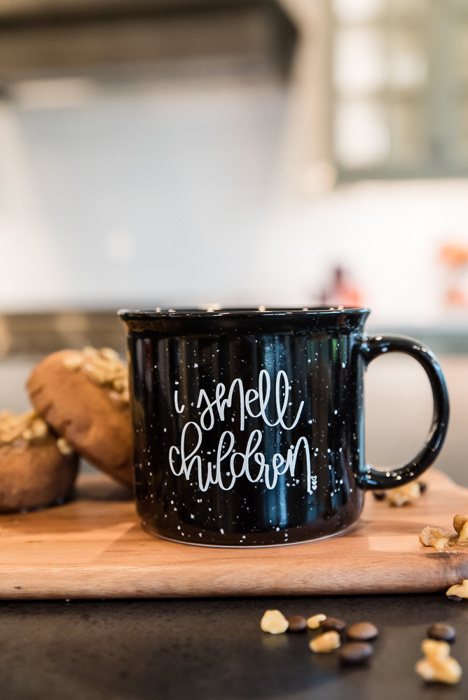 I Smell Children | Campfire Coffee Mug | Halloween | Fall Mug | Ceramic | Dishwasher and Microwave Safe | 15 oz