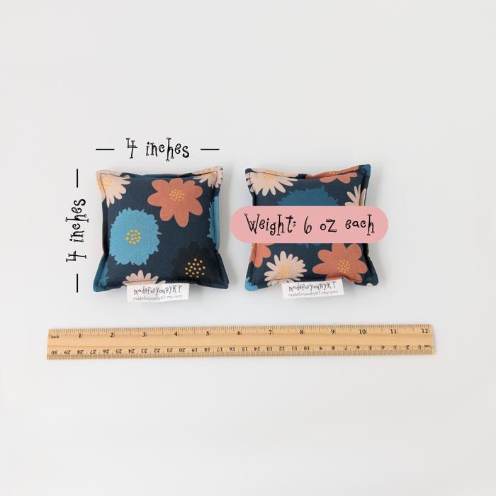 Personalized Hand Warmer Rice Bag Set | Rice Heating Pad | 4 x 4 inches