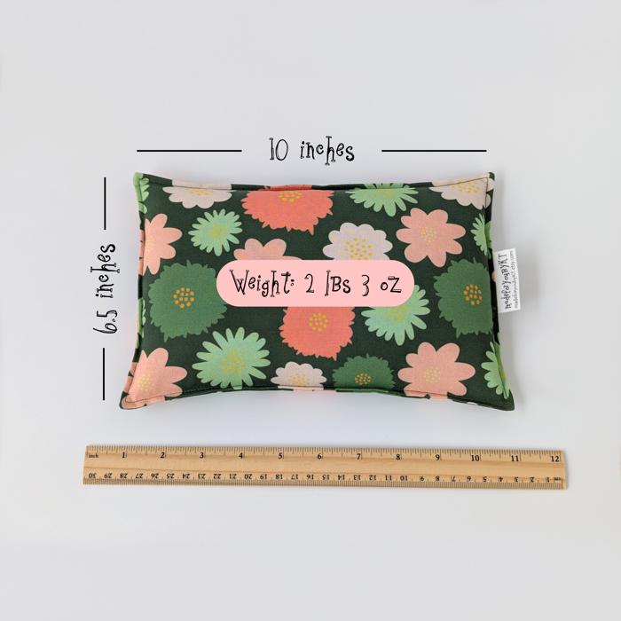 Personalized Rectangle Rice Bag | Rice Heating Pad | 6.5 x 10 inches