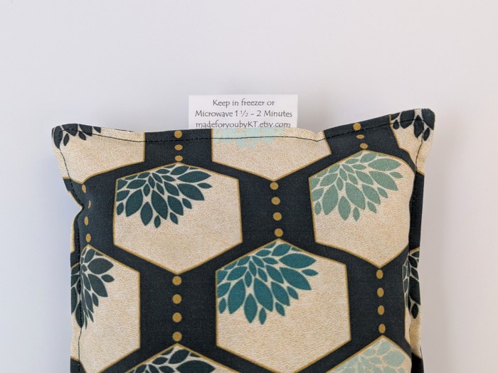 Personalized Rectangle Rice Bag | Rice Heating Pad | 6 x 12 inches