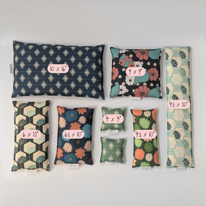 Personalized Headache & Eye Rice Bag | Rice Heating Pad | 4.5 x 10 inches