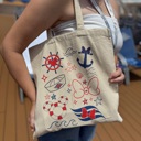  Disney Cruise Inspired Cotton Canvas Tote Bag