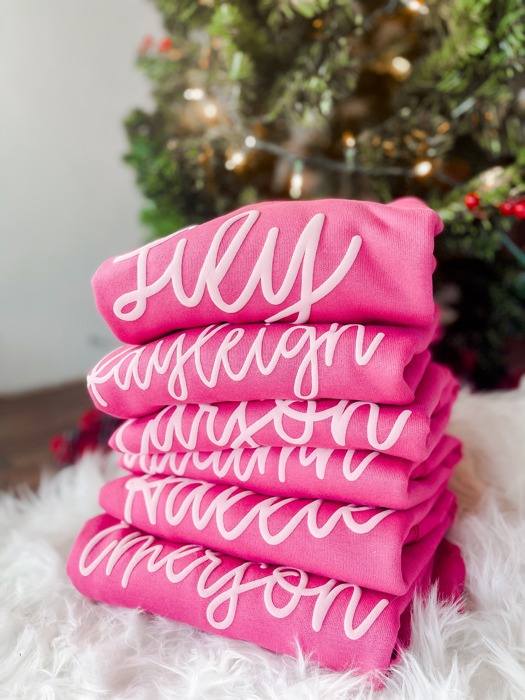 Youth Monogram Puff Print Sweatshirt