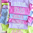  Girl's Personalized Biker Shorts Set