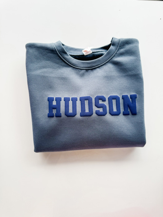 Boy's Puff Name Sweatshirt - Youth Sizes