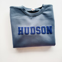 S Harbor Blue Boy's Puff Name Sweatshirt - Youth Sizes