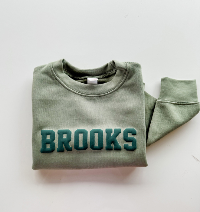 Boy's Puff Name Sweatshirt - Youth Sizes