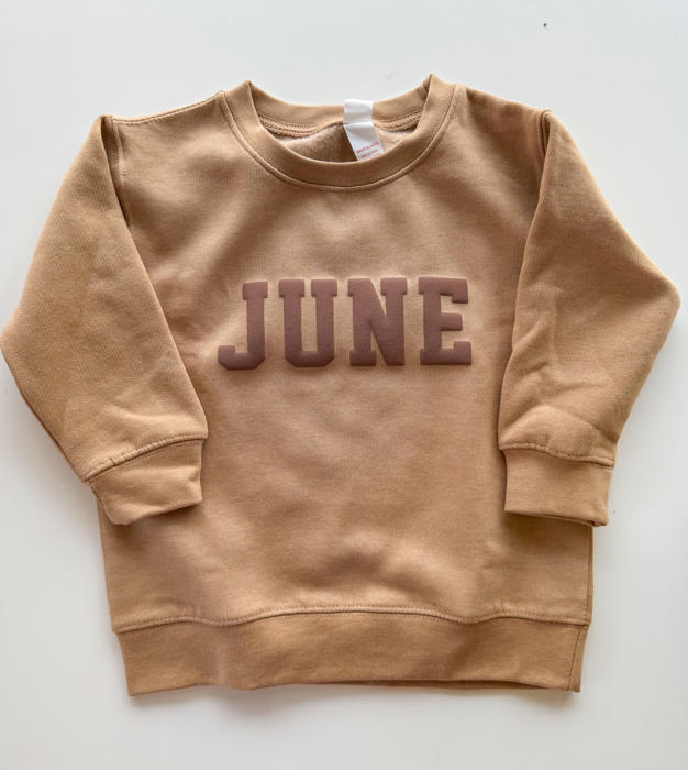 Boy's Puff Name Sweatshirts - Infant Sizes