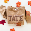 2T Camel Boy's Puff Name Sweatshirt - Toddler Sizes
