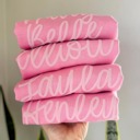  Personalized Puff Print Bubble Gum Crewneck Sweatshirt