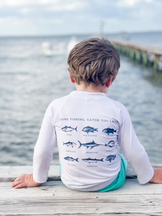 Boy's Fishing UPF 50 Rash Guard