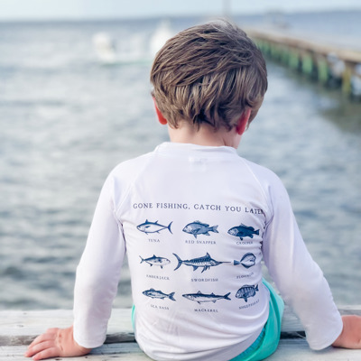 Boy's Fishing UPF 50 Rash Guard