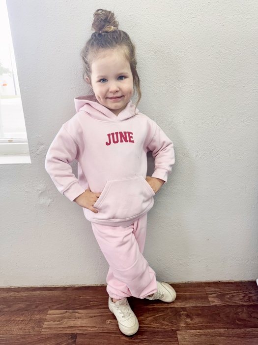 Personalized Kids Hoodie Set | Custom Name Sweatsuit | Toddler Girls Outfit