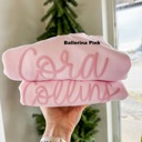 Personalized Puff Print Bubble Gum Crewneck Sweatshirt