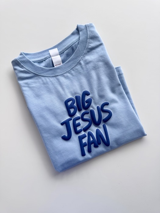 Big Jesus Fan Christian Kids Puff Shirt