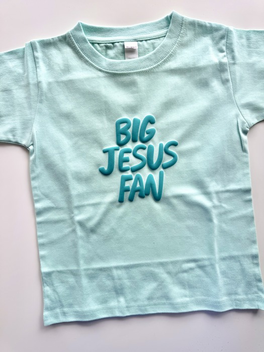 Big Jesus Fan Christian Kids Puff Shirt