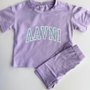  Girl's Personalized Biker Shorts Set