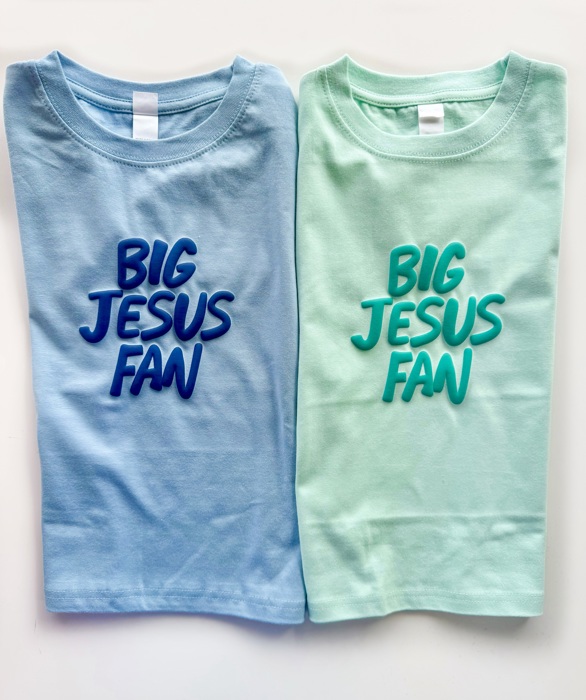 Big Jesus Fan Christian Kids Puff Shirt