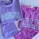  Girl's Personalized Biker Shorts Set