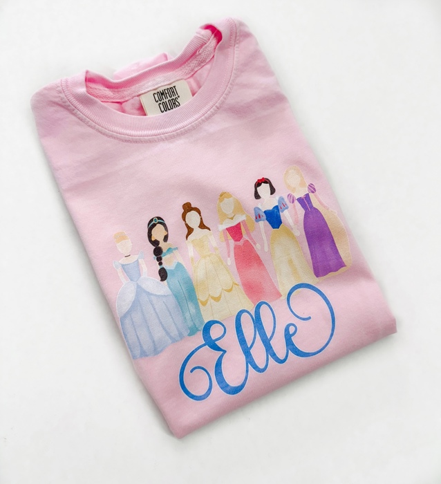 Personalized Princess Graphic Tee